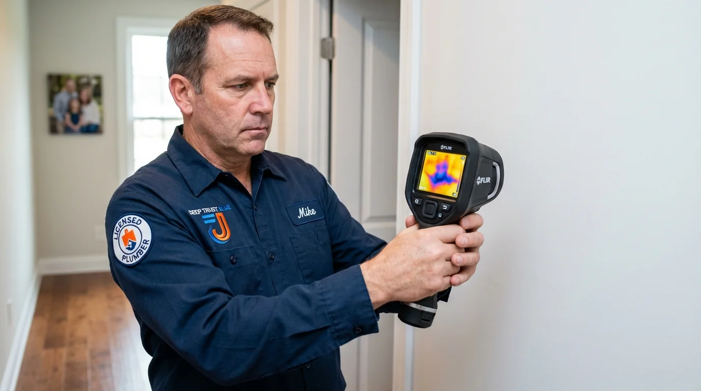 Thermal imaging leak detection by Johns Plumbing LLC in Syracuse